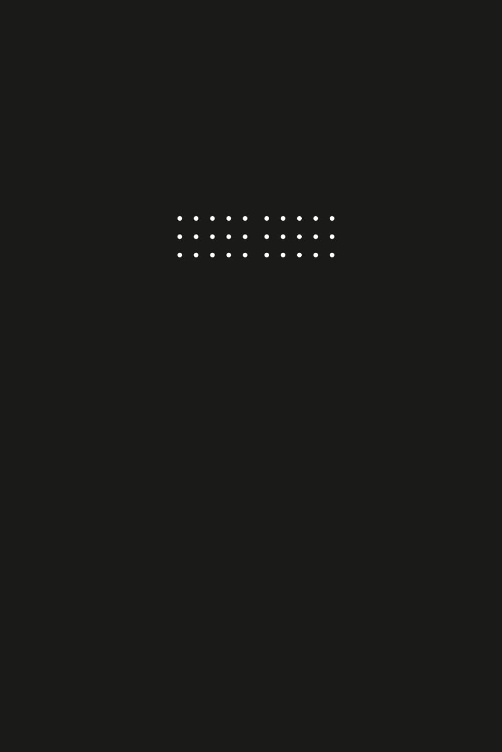 Dot Grid Journal - Midnight Black Cover